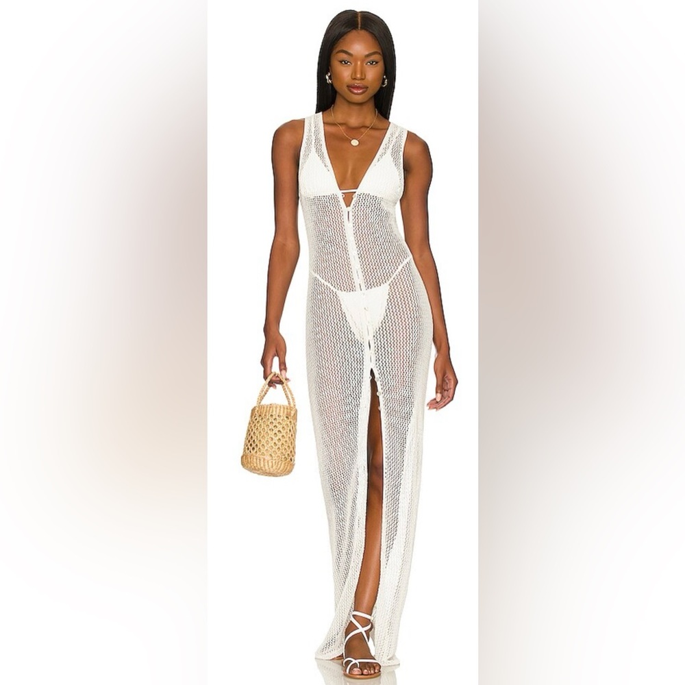 L*Space White Swim Coverup